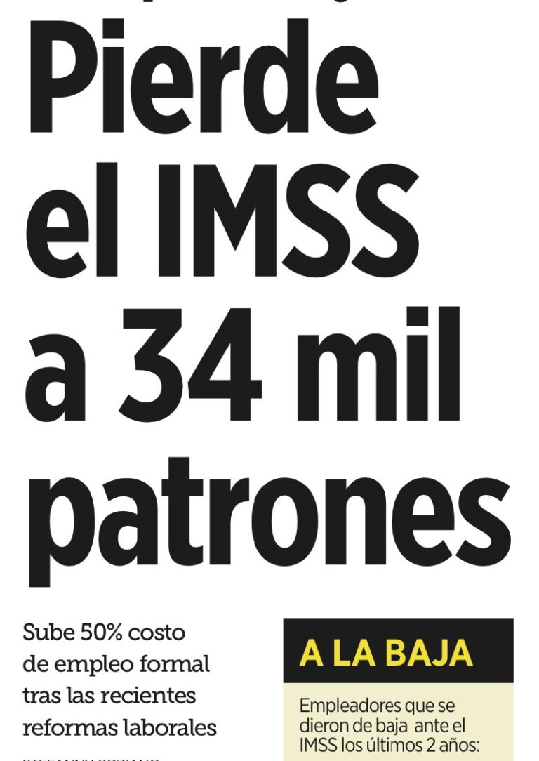 IMSS suma 20 meses perdiendo patrones; alerta el sector privado