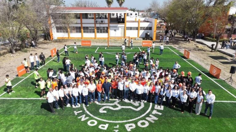 Nueva cancha en CECyTE Cadereyta: trabajo en equipo impulsa el renacer deportivo del municipio