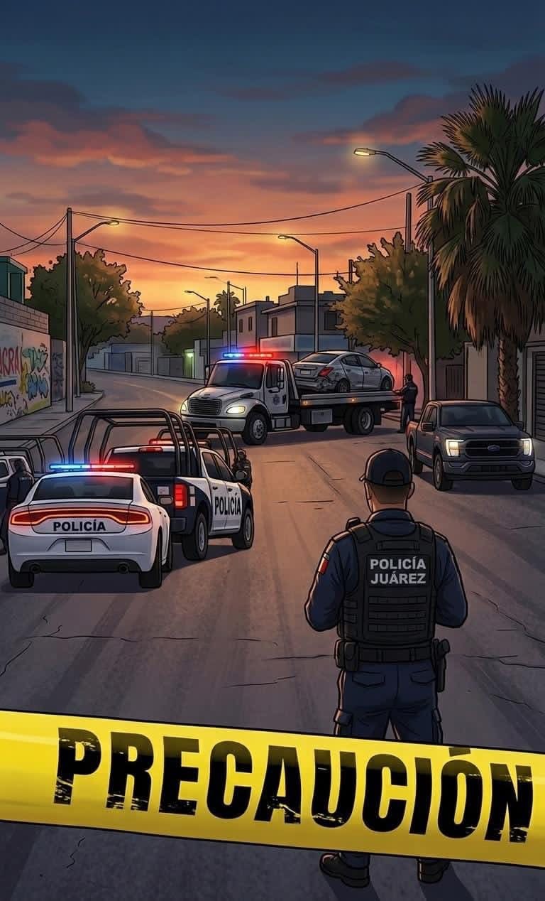 ¡PERSECUCIÓN DE PELÍCULA EN JUÁREZ! LO QUE HIZO ESTE HOMBRE ARMADO TERMINÓ EN CHOQUE CONTRA UN ÁRBOL