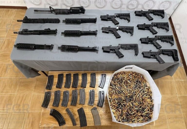 ¡Caen con arsenal escondido en Galeana! Hallan siete armas y casi 3 mil cartuchos en camioneta