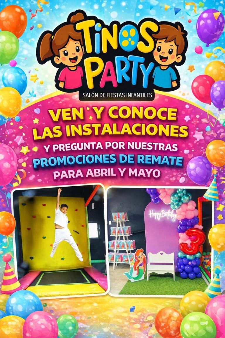 Brincos Dieras y Muekas promocionan Tino’s Party, donde los niños de Juárez se divierten a lo grande